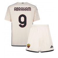 Fotbalové Dres AS Roma Tammy Abraham #9 Dětské Venkovní 2023-24 Krátký Rukáv (+ trenýrky)